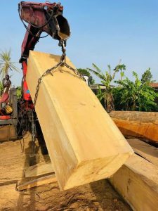 Iroko SAUARE LOG