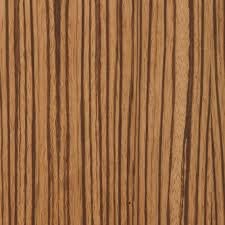 Zebrano wood color and grain