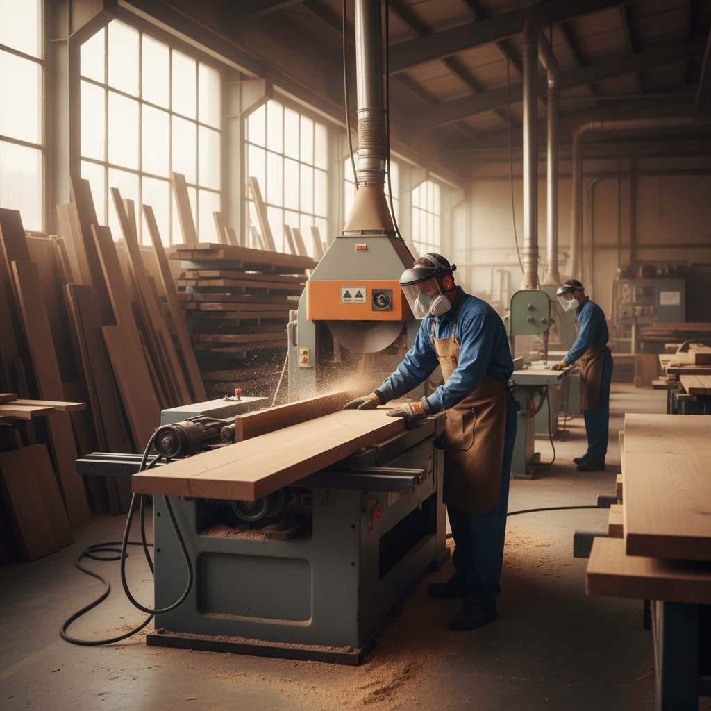 Stacks of kiln-dried Iroko timber ready for export in a warehouse