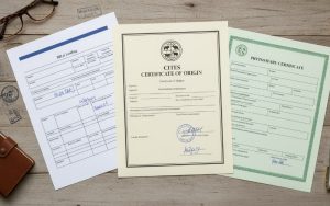 a-flat-lay-photography-composition-of-shipping-doc