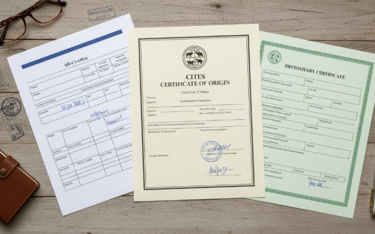 a-flat-lay-photography-composition-of-shipping-doc