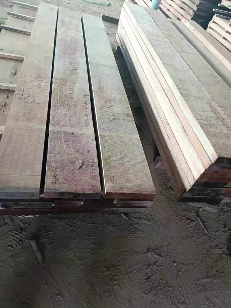 Kosipo timber stacked in natural condition