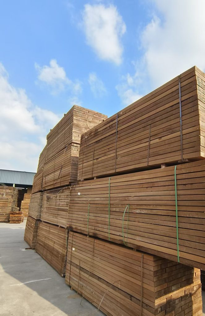 Dibetou timber boards for furniture and joinery