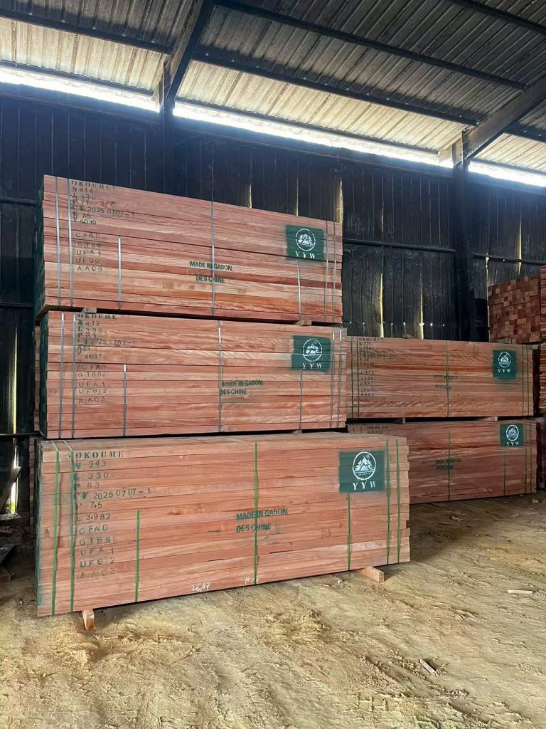 Okoume Timber Stock Available | African Hardwood Supply