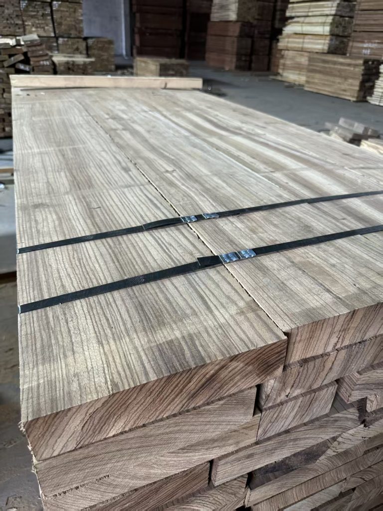 Zebrano timber striped grain pattern boards