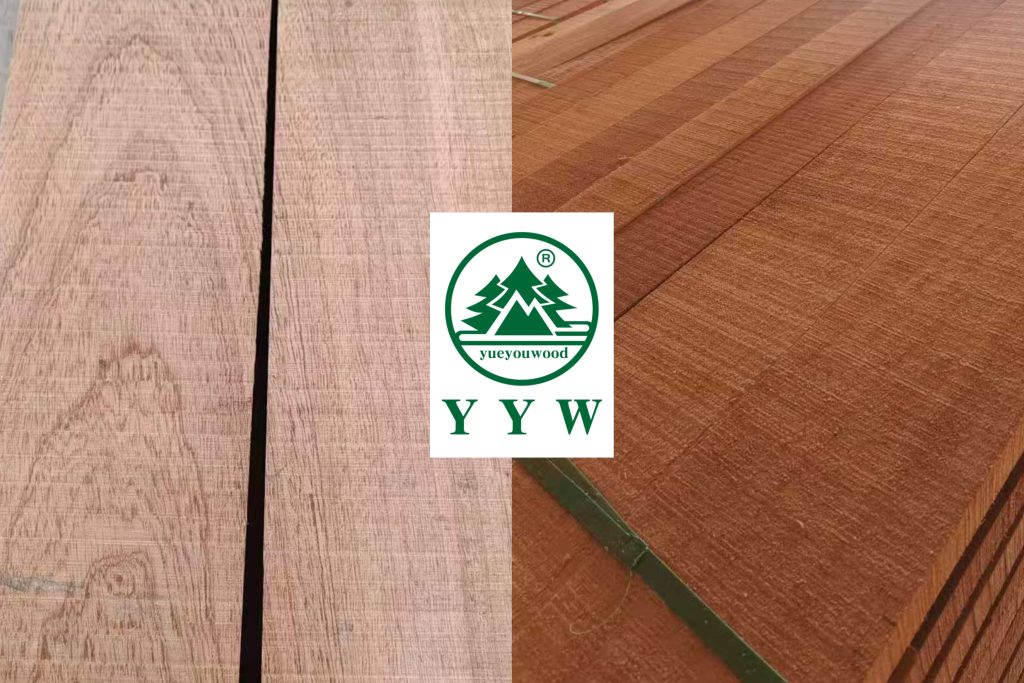 Kosipo vs Khaya wood grain comparison African mahogany