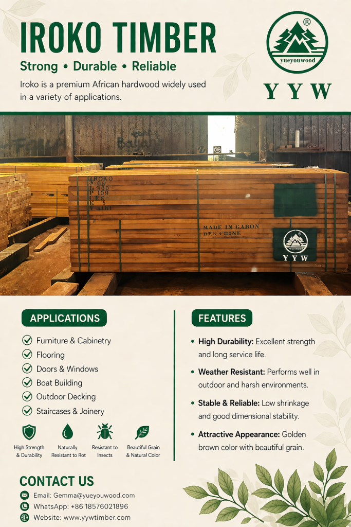 iroko vs teak timber grain comparison