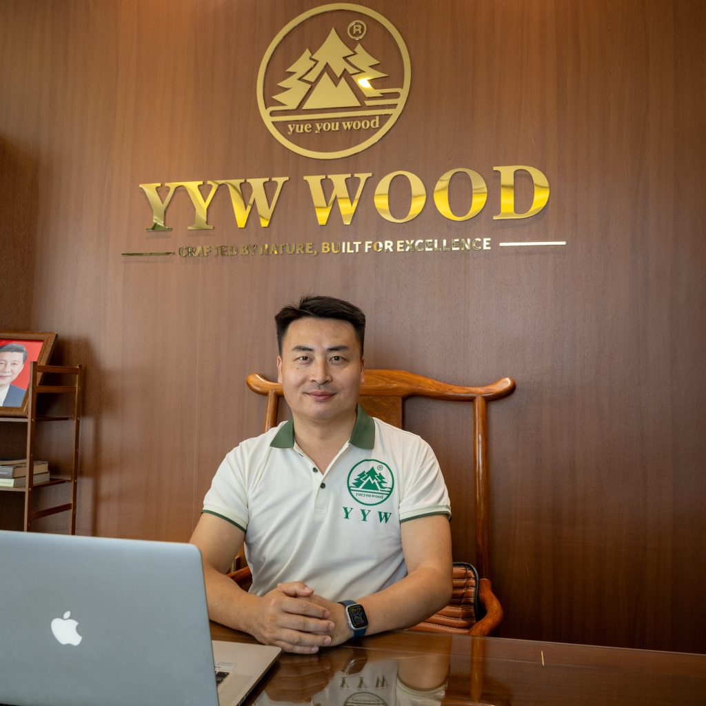 YYW Timber employees working in new office