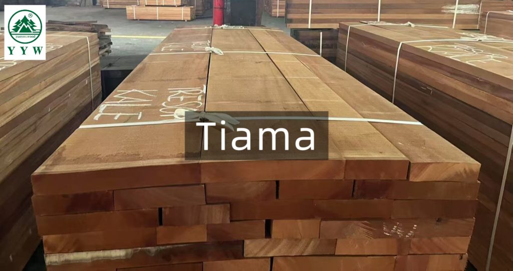 kiln dried Tiama timber lumber