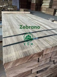 zebrano sawn timber