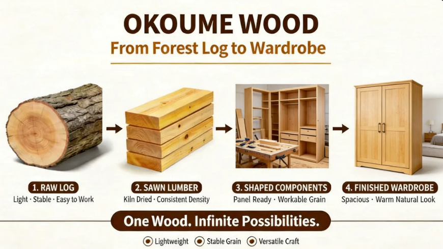 Okoume fro wardrobe
